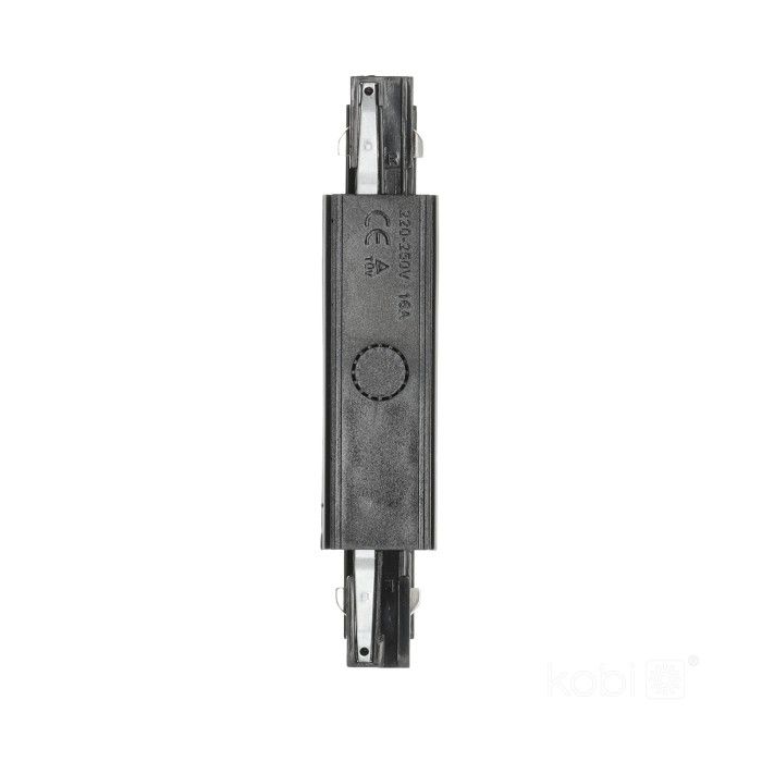 Łącznik prosty z zasilaniem do szynoprzewodu 3-fazowego Kobi czarny 1szt.