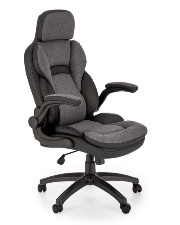 Fotel Halmar biurowy VALERIO czarny/szary 1 szt