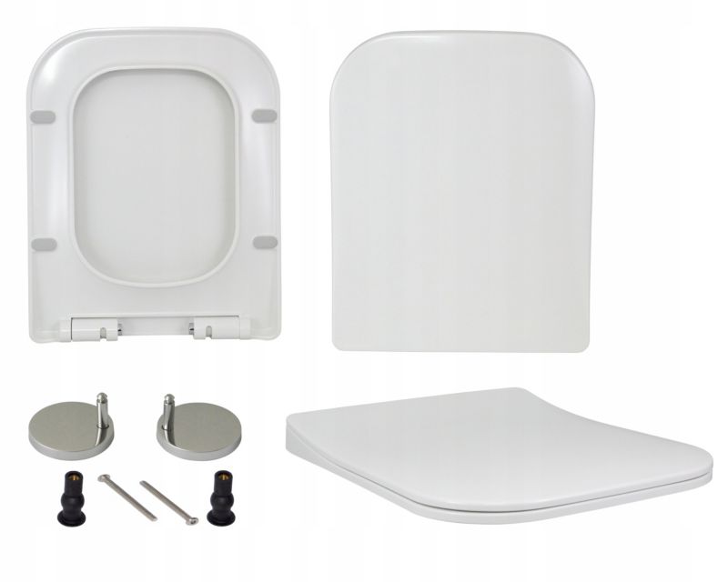 Deska sedesowa Estiva Soa wolnoopadająca duroplastowa biała 1 szt.