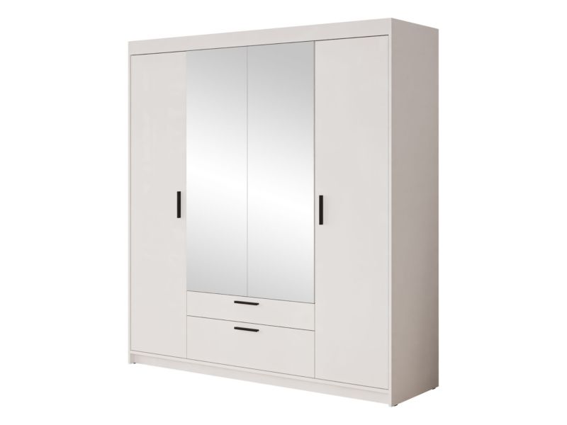 Szafa z lustrem MIRJAN 24 Elena 4D biały 1 szt.