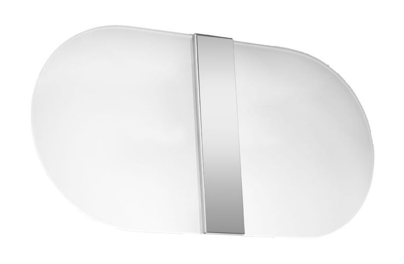 Kinkiet ścienny Sollux Lighting Salia chromowany biały 2 x G9 x 12W IP20 wym: 18 x 35,5 x 6 cm - 1 szt.