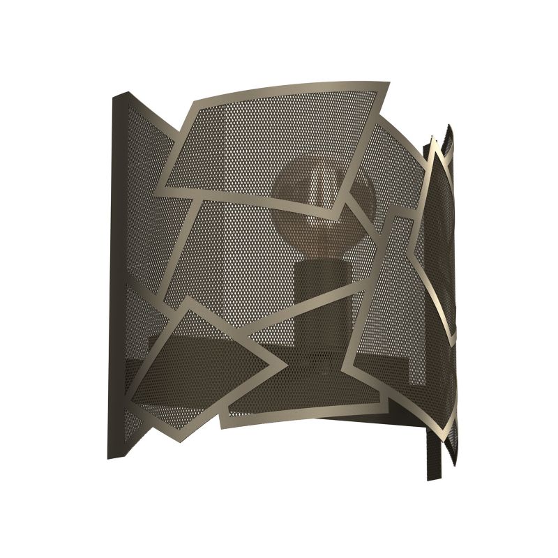 Kinkiet ścienny Luminex Camo tytanowy złoty 1 x E27 x 15W IP20 wym: 25 x 26 x 13 cm - 1 szt.