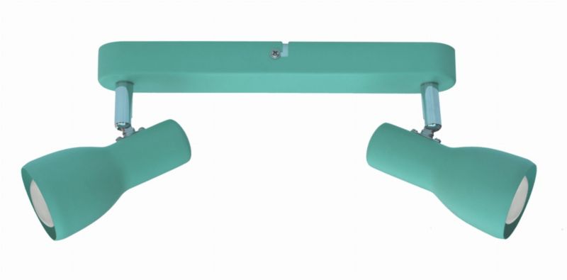 Spot sufitowy Candellux Picardo turkusowwy 2 x E14 x 40W IP20 wym: 36 x 6 cm - 1 szt.