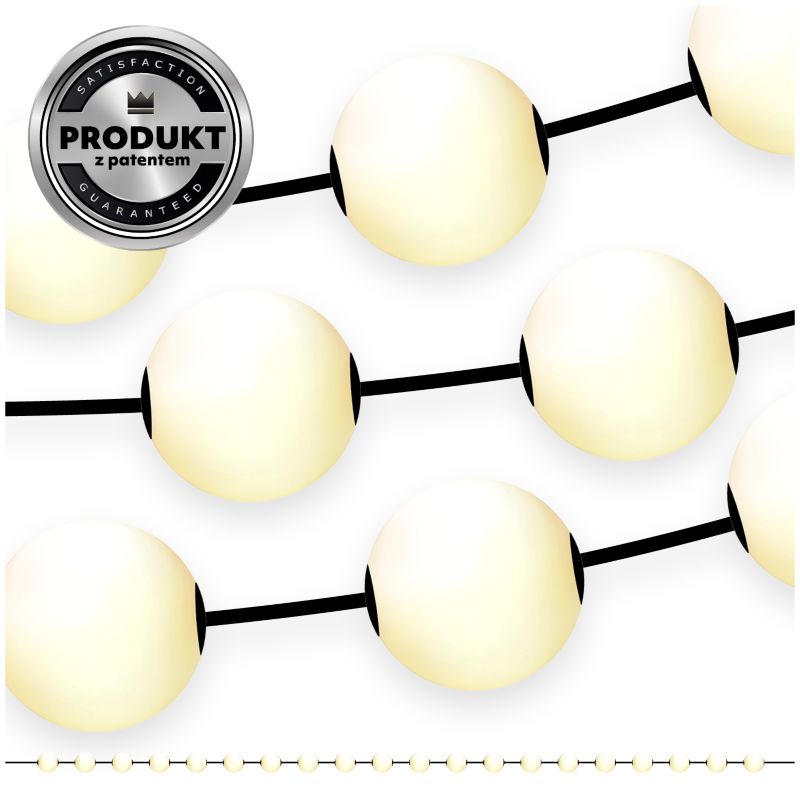 Girlanda ogrodowa Kobi LED 10 kul wodoodporna barwa ciepła 2szt.