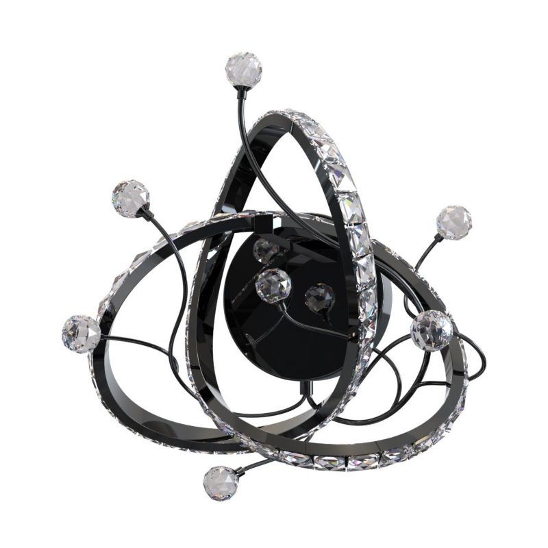 Kinkiet ścienny Zuma Line Maia czarny-chromowany LED 11W 2700K-6000K 1800lm IP20 wym: 36 x 21 cm - 1 szt.