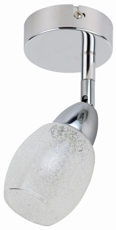 Kinkiet ścienny Candellux Rico chromowany biały LED 6W IP20 wym: 13 x 16 x 9 cm - 1 szt.