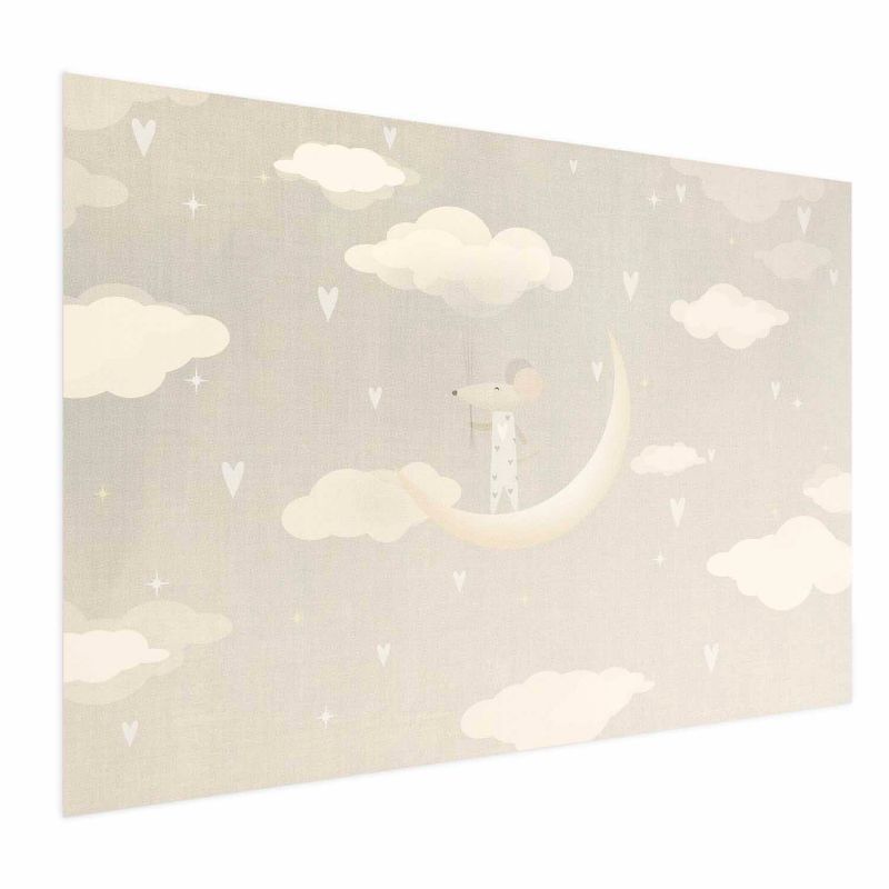 Plakat Artgeist Myszka na księżycu 30x21 cm bez ramy 1 szt