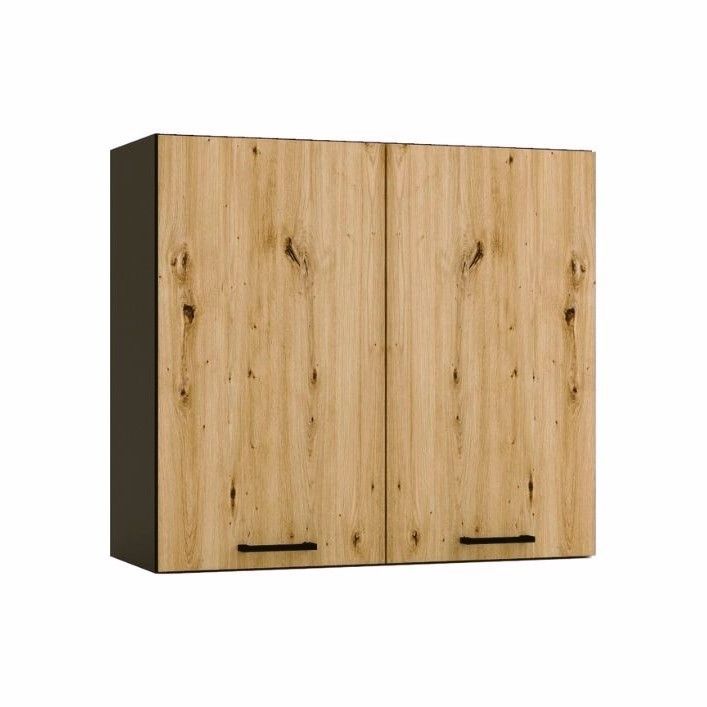 Szafka kuchenna wisząca Stolkar ANIKA W80 grafitowa/dąb artisan 1 szt