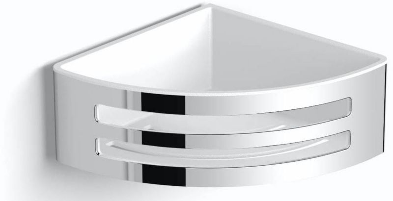 Koszyk łazienkowy ścienny narożny Stella stal nierdzewna polerowana 1 szt.