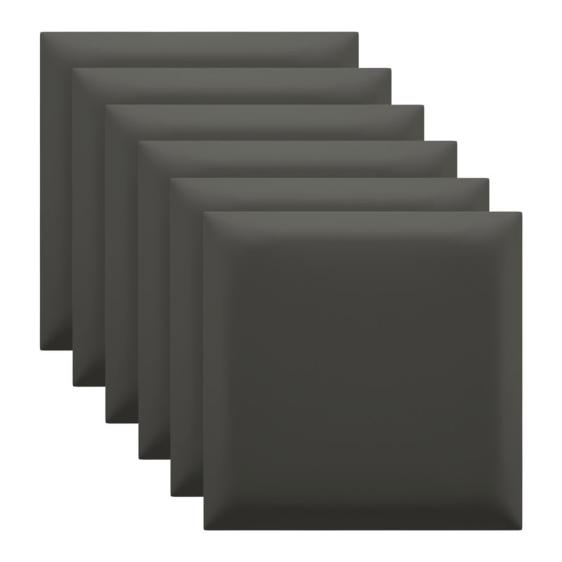 Panel ścienny tapicerowany Marbet Design SOFTLINE 30x30 cm RIVIERA95 szary 6 szt.