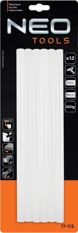 Wkłady klejowe Neo Tools 11 mm 12 szt.