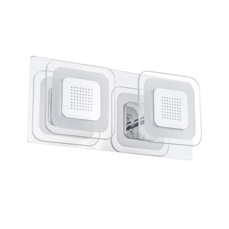 Kinkiet Italux Presta chromowany przezroczysty-biały styl nowoczesny LED 10W 3000K 840lm IP20 wym: 9,5 x 28 x 13 cm - 1 szt.