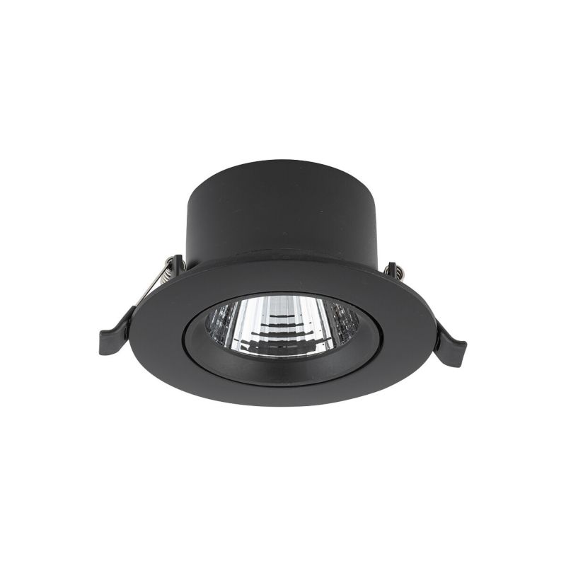 Oprawa sufitowa wpuszczana Nowodvorski Lighting Egina czarna LED 5W 4000K 350lm ruchoma IP20 wym: 9 x 9 cm okrągła - 1 szt.