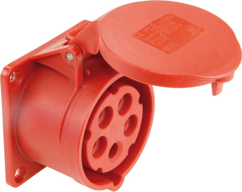 Gniazdo tablicowe PCE proste 32 A 3P+Z+N