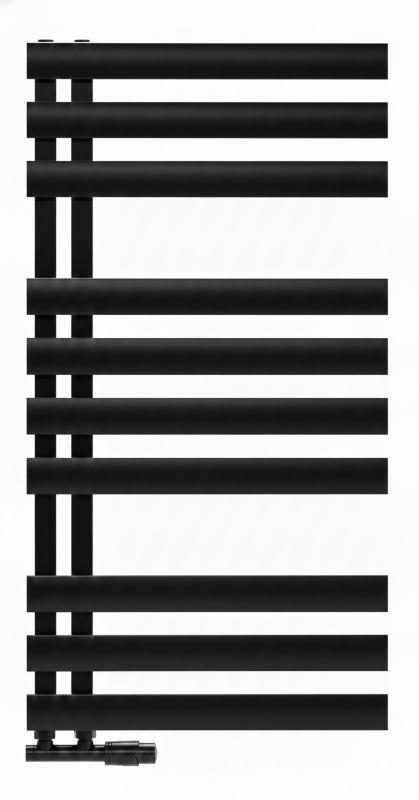 Grzejnik łazienkowy Luxrad Nobile 50 czarny mat 93x50 cm rozstaw 5 cm 273W 1 szt