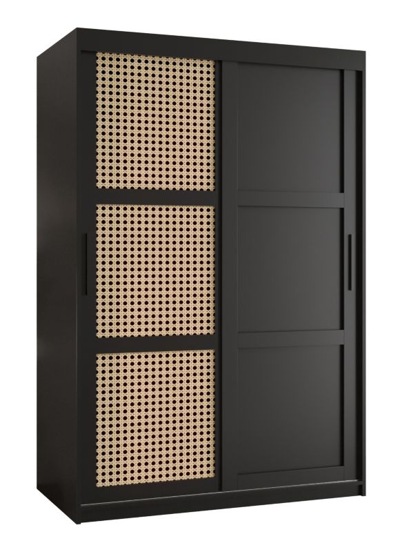 Szafa przesuwna Garderoba Abiks PLECIONKA WIEDEŃSKA 3 120 czarny 1 szt.