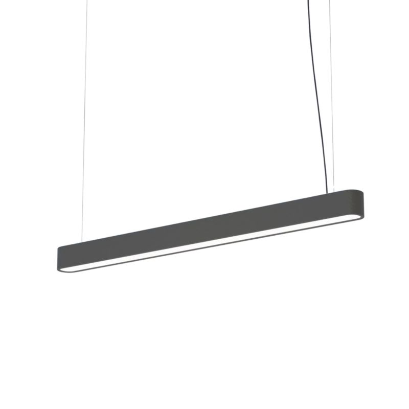 Lampa wisząca Nowodvorski Lighting Soft grafitowo-biała podłużna 95 cm nad stół 1xT8/G13 x 16W 1 szt.