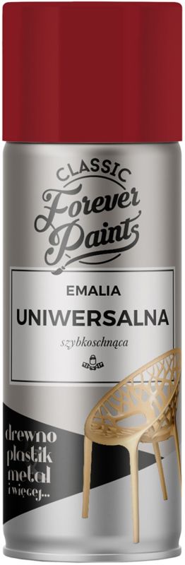 Emalia uniwersalna szybkoschnąca Forever Paints 400 ml rubinowa