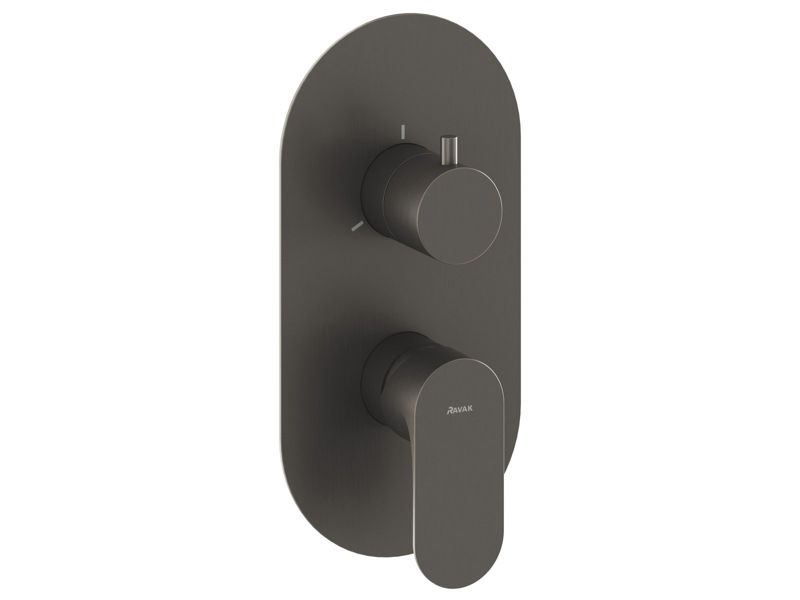 Bateria podtynkowa Ravak Eleganta EL 068.20GB do R-Box, z przełącznikiem, 3-drożna grafit 1 szt