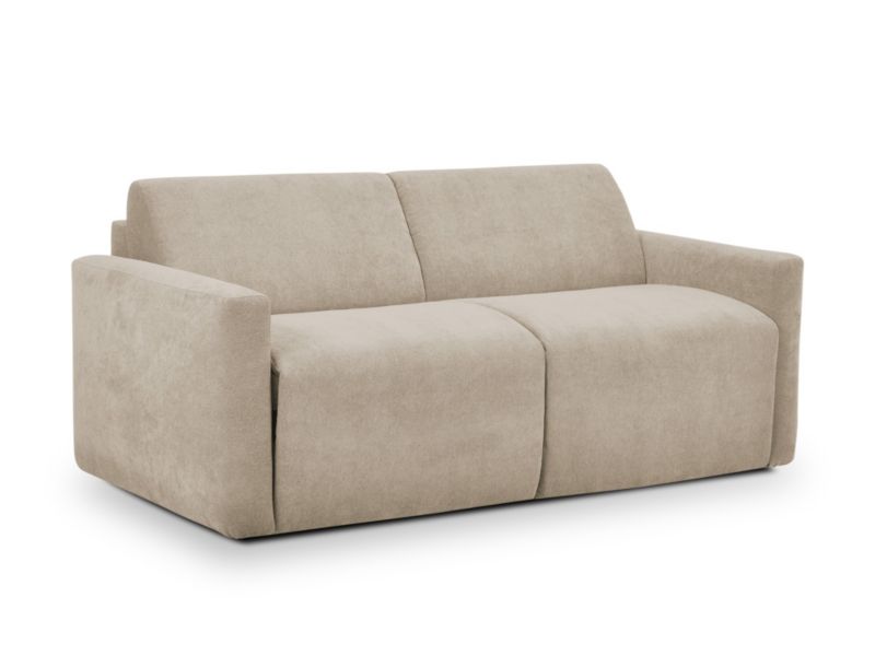 Kanapa 3-osobowa z funkcją spania LaMiaSofa TORANO z tkaniny bouclé 195x104 cm beżowy 1 szt.