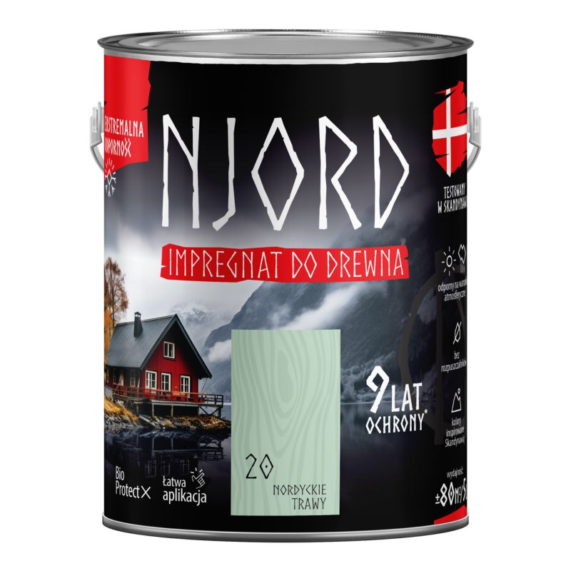 Impregnat do drewna Njord nordyckie trawy 5 l