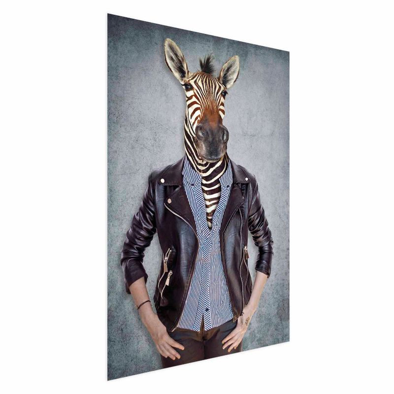 Plakat Artgeist Zebra Ewa 21x30 cm bez ramy bez marginesu 1 szt