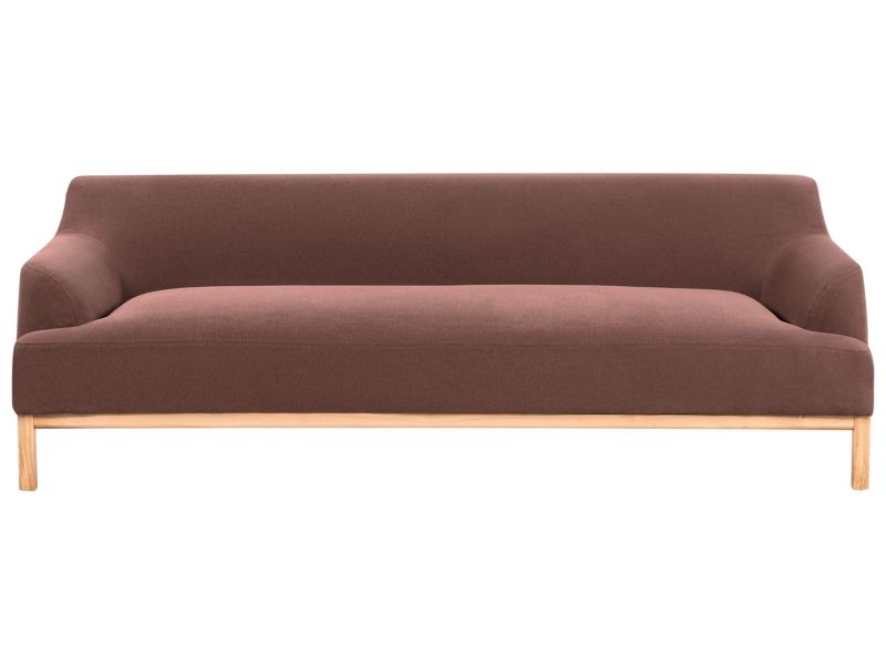 Sofa 3-osobowa burgundowa Sosjo 1 szt.