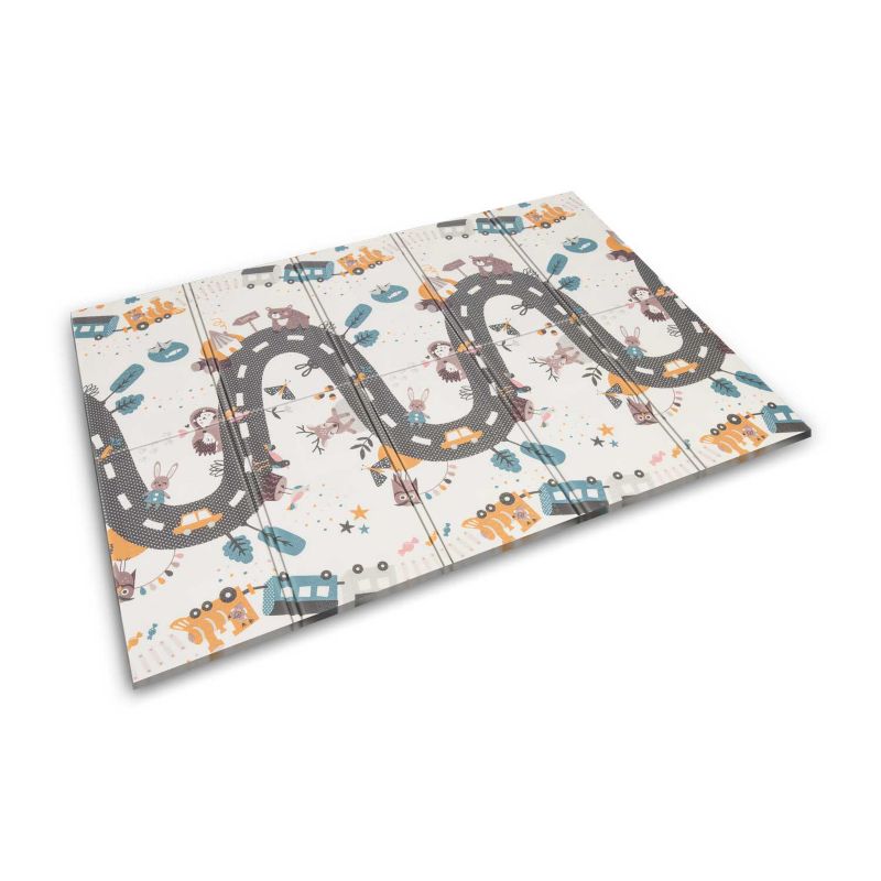 Mata piankowa edukacyjna Nukido składana dla dzieci duża 150x200 dwustronna 1szt.