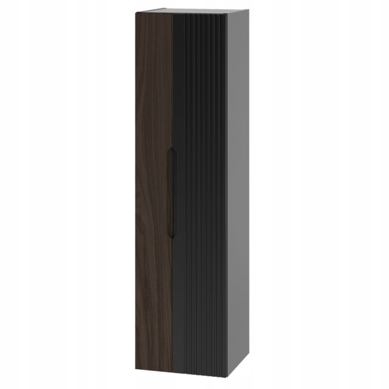 Słupek łazienkowy Furnidea 35 cm czarny orzech frezowane fronty Avella 1 szt.