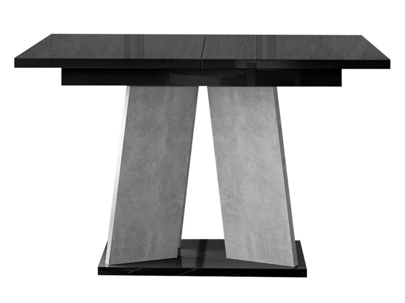 Stół rozkładany MIRJAN 24 Mufo czarny połysk / beton 1 szt.