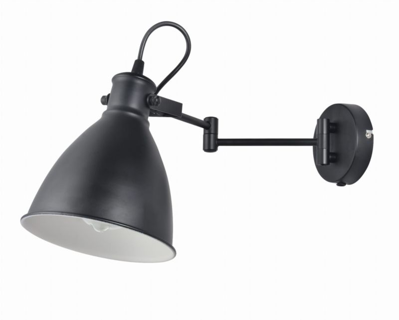 Kinkiet ścienny Candellux Espera czarno-biały 1 x E14 x 40W IP20 wym: 18,5 x 45,6 x 16 cm - 1 szt.