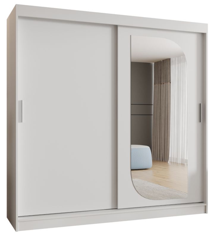 Szafa przesuwna Garderoba Abiks LUCY 200 biały mat 1szt.