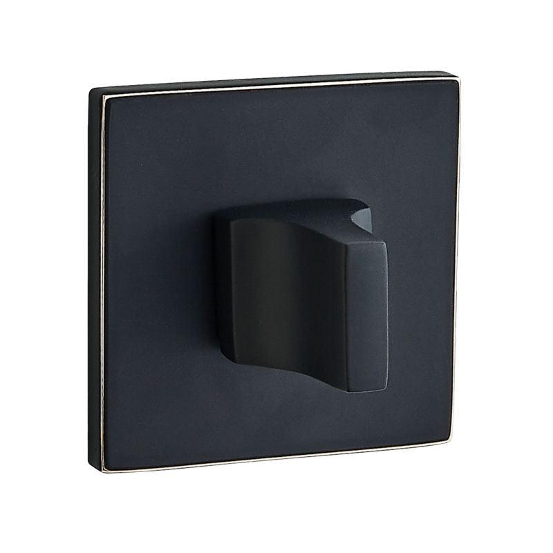 Szyld drzwiowy Kuchinox krótki kwadratowy Wc Slim I czarny/złoty