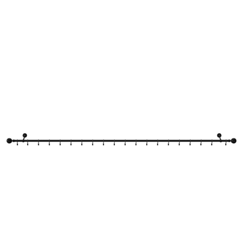 Karnisz pojedynczy GoodHome Araxosi 19 mm 200 cm kula czarny