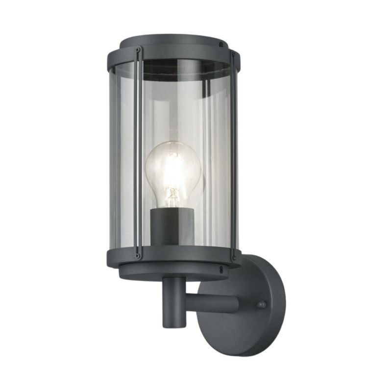 Kinkiet ścienny zewnętrzny Trio Tanaro antracyt 1 x E27 x IP44 wym: 32,5 x 14,5 x 14,5 cm - 1 szt.