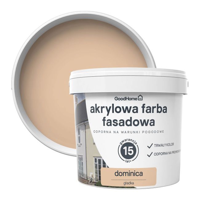 Farba elewacyjna GoodHome dominica 5 l