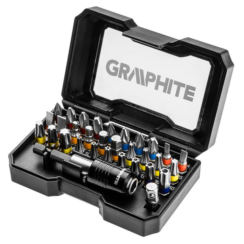 Końcówki wkrętakowe GRAPHITE 32 szt 1 kpl