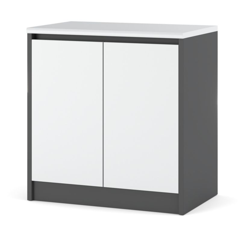 Szafka Kuchenna Hurtownia-Mebli Stojąca Bella dolna D80 80cm Szary Mat Biały Mat 80x47x85 cm 1szt.