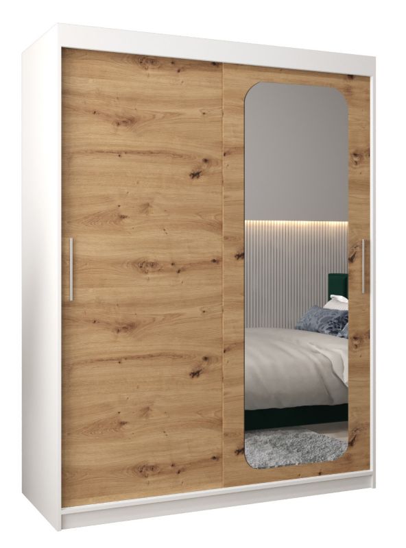 Szafa przesuwna Garderoba Abiks PROMO T2 150 biały/artisan 1 szt.