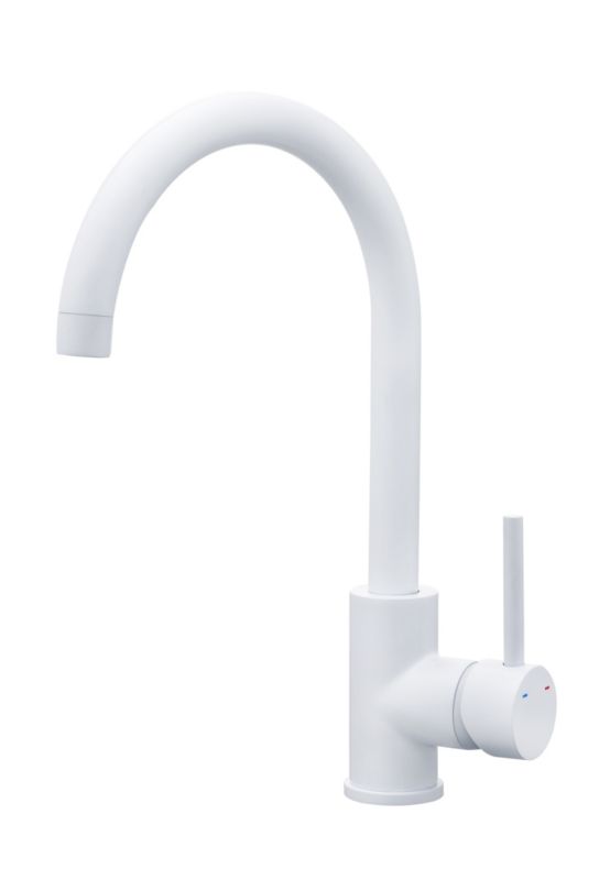 Bateria zlewozmywakowa Katiki wylewka U biała