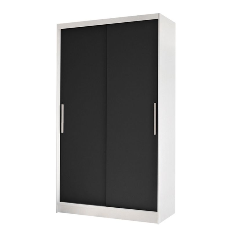 Szafa MIRJAN 24 z drzwiami przesuwnymi Costa I biały/czarny 1 szt.