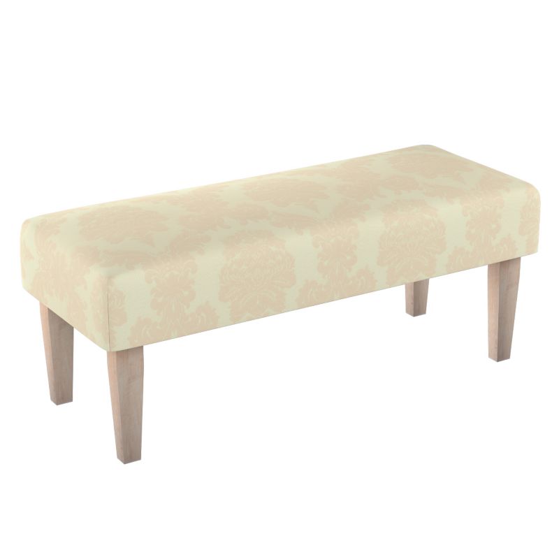 Ławka Dekoria 100 x 40 x 40 cm liście akantu na tle ecru 1 szt.