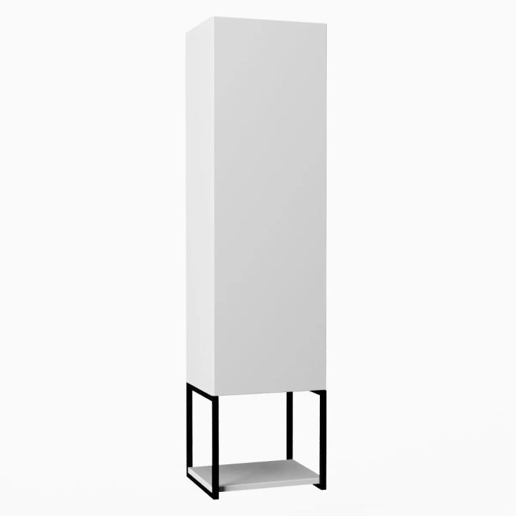 Szafka łazienkowa KROFAM LOV 33 cm biały połysk wysoka 1 szt.