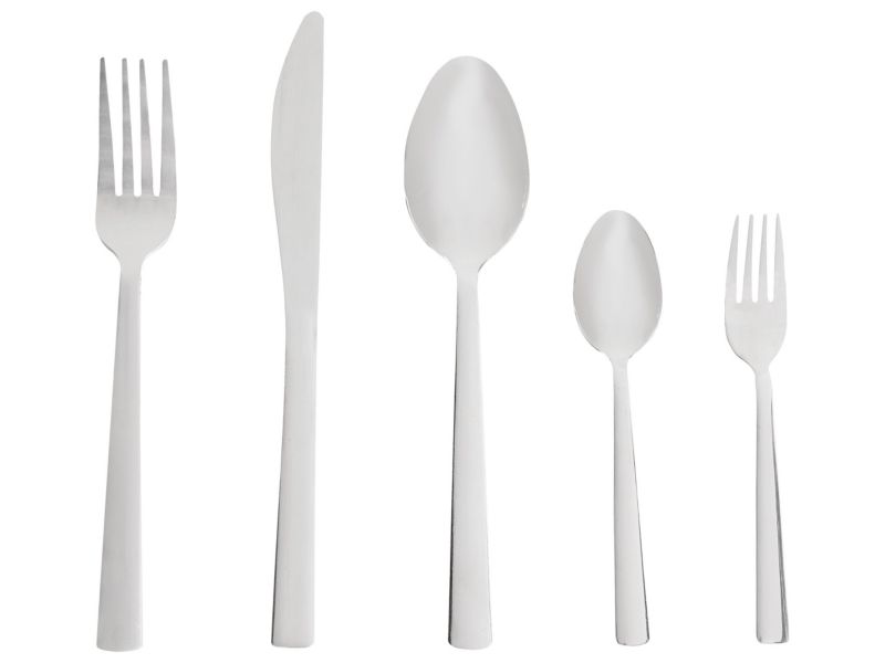 Zestaw sztućców 60 elementów Penne Srebrny 1 kpl