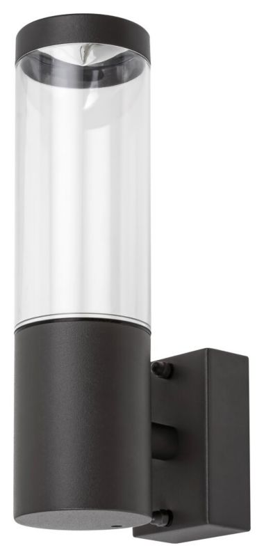 Kinkiet ścienny zewnętrzny Rabalux Katowice antracytowo-przezroczysty 1 x GU10 x IP44 wym: 22 x 6 x 11 cm - 1 szt.