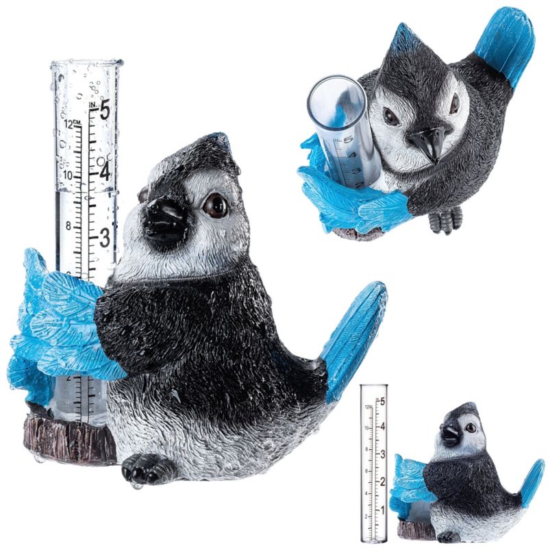 KADAX DeSzczomierz miernik Opadu Deszczu Sumator Opadów Dekoracyjny Ogrodowy Ptak