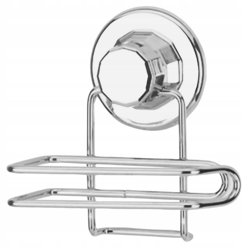 Uchwyt na papier toaletowy Rodeno srebrny metalowy 1 szt.