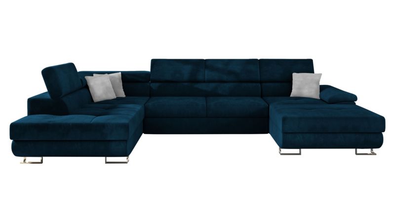 Narożnik z funkcją spania MIRJAN 24 Cotere Bis lewy ciemny szafir/jasny szary 1 szt.