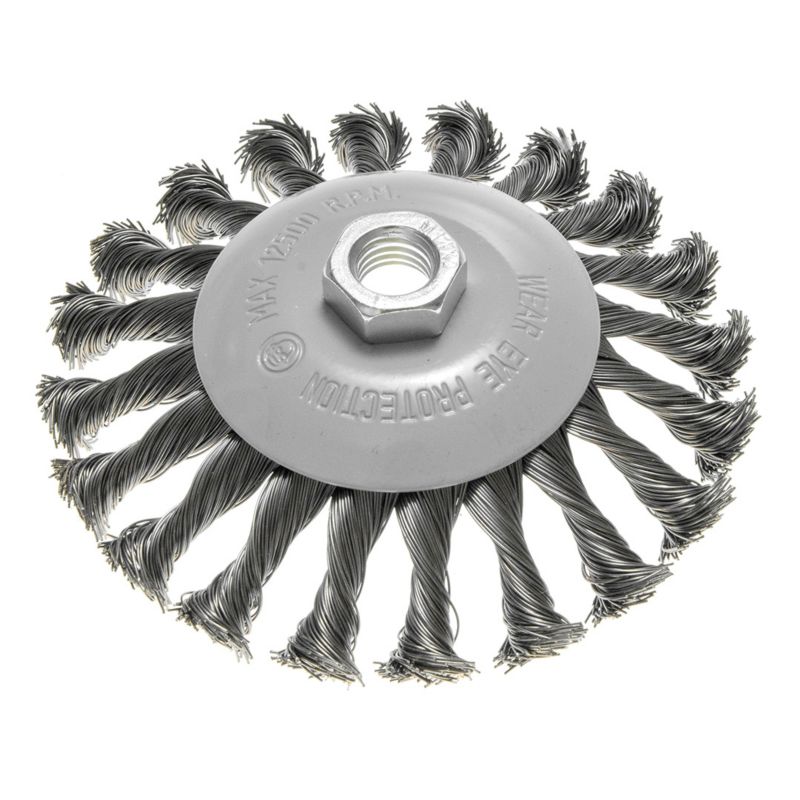 Szczotka druciana tarczowa GRAPHITE 125mm, drut skręcony, stalowy M14 1 szt