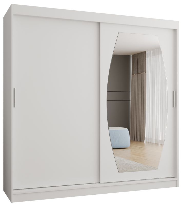 Szafa przesuwna Garderoba Abiks ROSSA 200 biały mat 1szt.